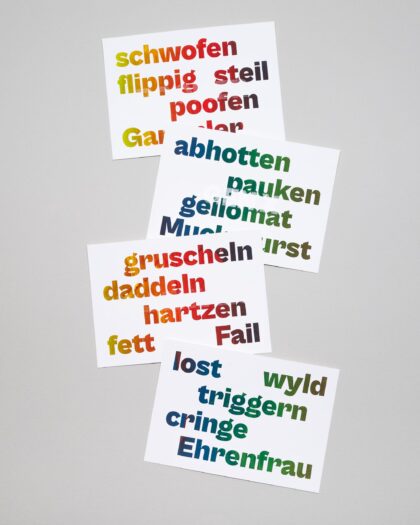 Generationen Trendwörter Bundle – 4 Karten (A6)