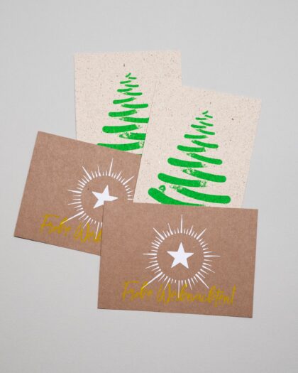 Weihnachtskarten Bundle #1 – 4 Karten (A6)